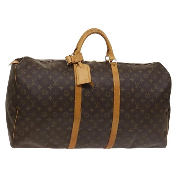 LOUIS VUITTON Monogram Keepall 60 Boston Bag M41422 LV Auth 125836 - Picture 1 of 16